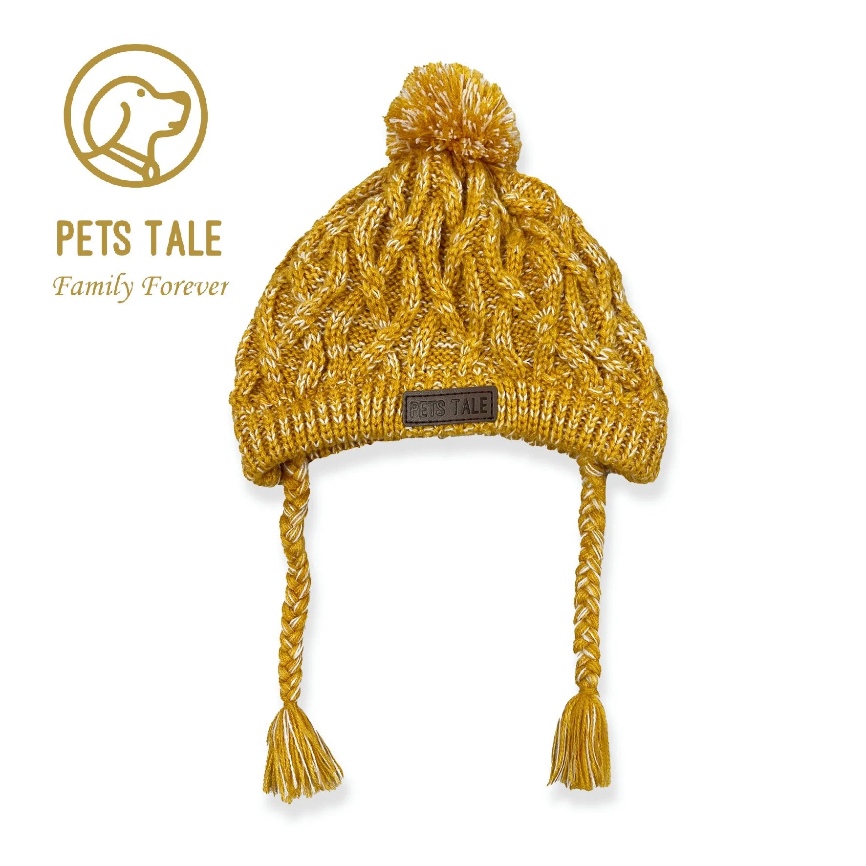 Winter Knitted Dog Hat – Warm, Windproof Pet Headwear