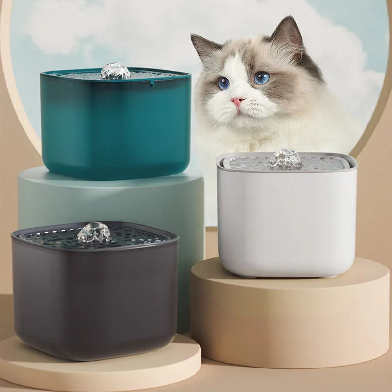 3L Automatic Pet Water Fountain – Ultra-Quiet USB Cat & Dog Water Dispenser with Circulating Filter System