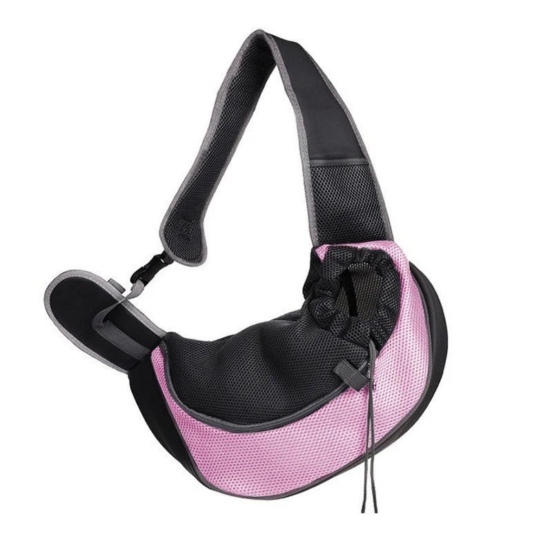 Pet Carrier Sling Backpack – Travel Shoulder Tote with Breathable Mesh for Small Dogs & Cats