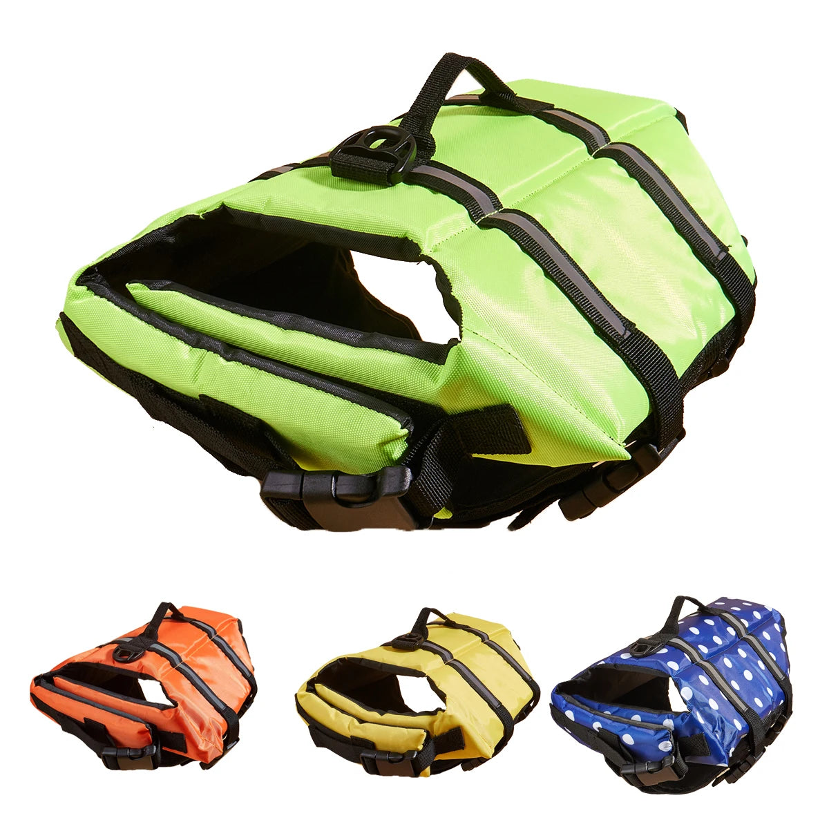 Reflective Dog Life Jacket – Adjustable Safety Swim Vest with Enhanced Buoyancy for Medium & Large Dogs