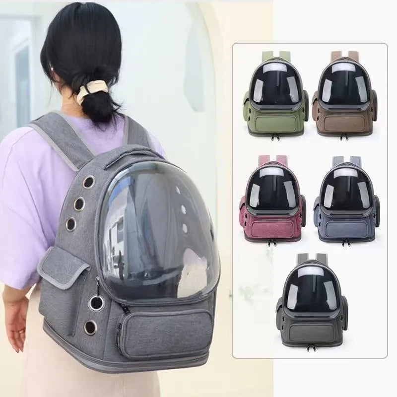 Cat Backpack Carrier – Travel Bag for Large Cats & Small Dogs (MXDYP01)