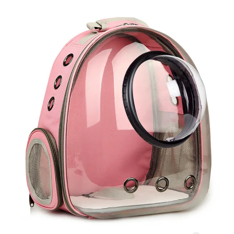 Pet Capsule Backpack – Transparent Cat & Dog Carrier Bag