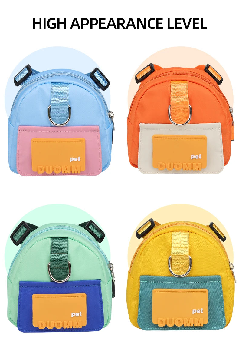 Dog Leash Backpack – Outdoor Travel Self-Leash Bag for Dogs