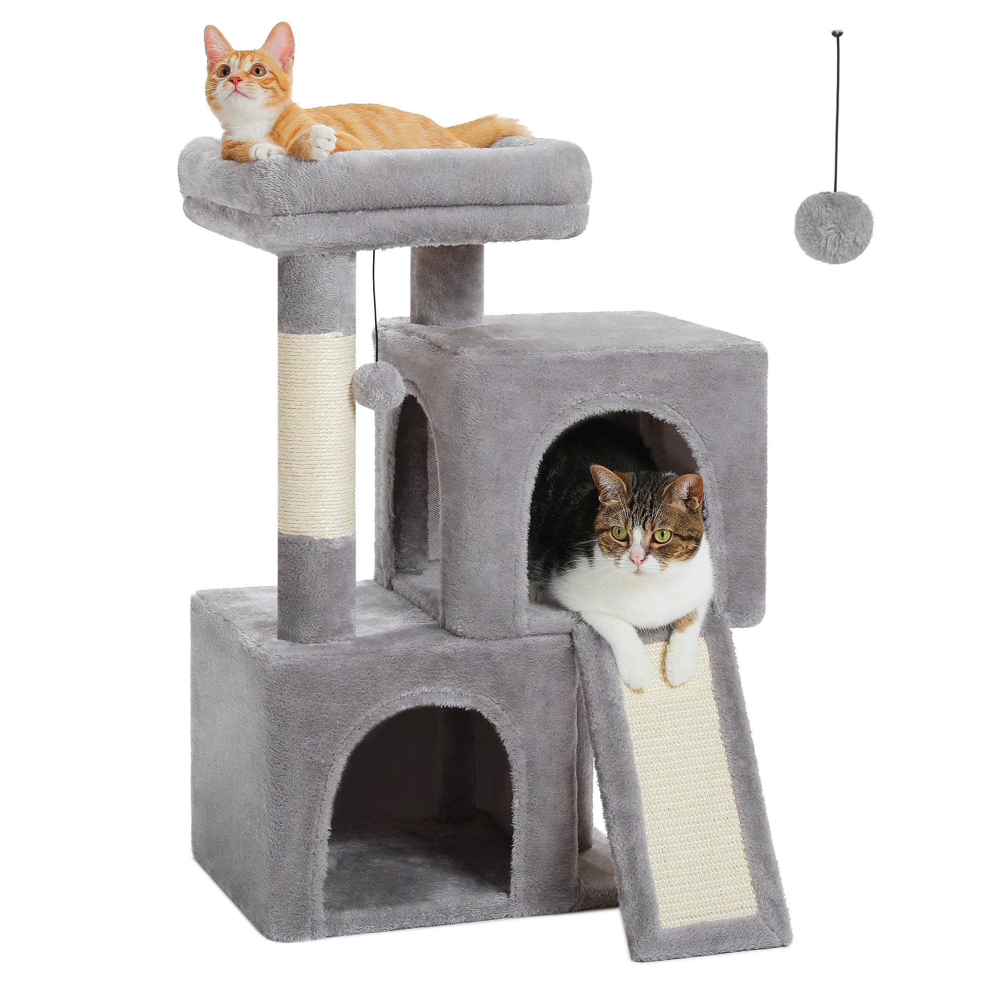 Luxury Cat Tree – Multi-Level Tower with Condos, Hammock & Scratching Posts