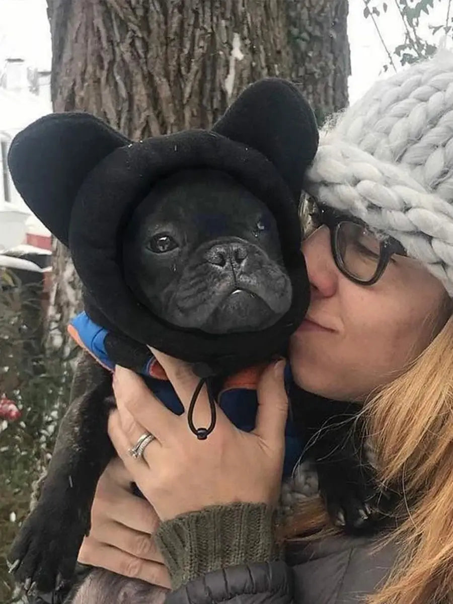Fleece Bat Hat – Warm Adjustable Winter Pet Hat for Dogs
