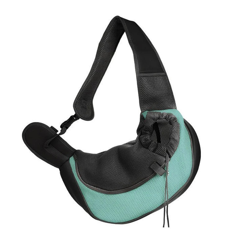 Pet Carrier Sling Backpack – Travel Shoulder Tote with Breathable Mesh for Small Dogs & Cats