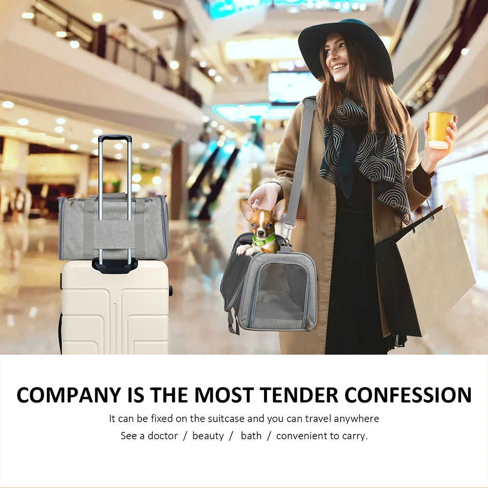 Dog Carrier Backpack – Soft-Sided Airline Approved Travel Bag for Small Pets