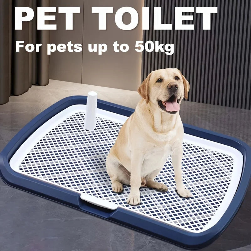 Dog Potty Training Toilet – Pee Pad Holder with Removable Grid Tray