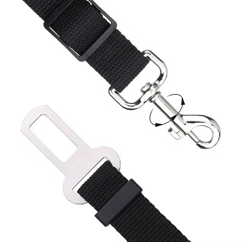 Dog Car Seat Belt – Safety Travel Harness Leash for Pets | Adjustable Breakaway Car Restraint for Dogs & Cats