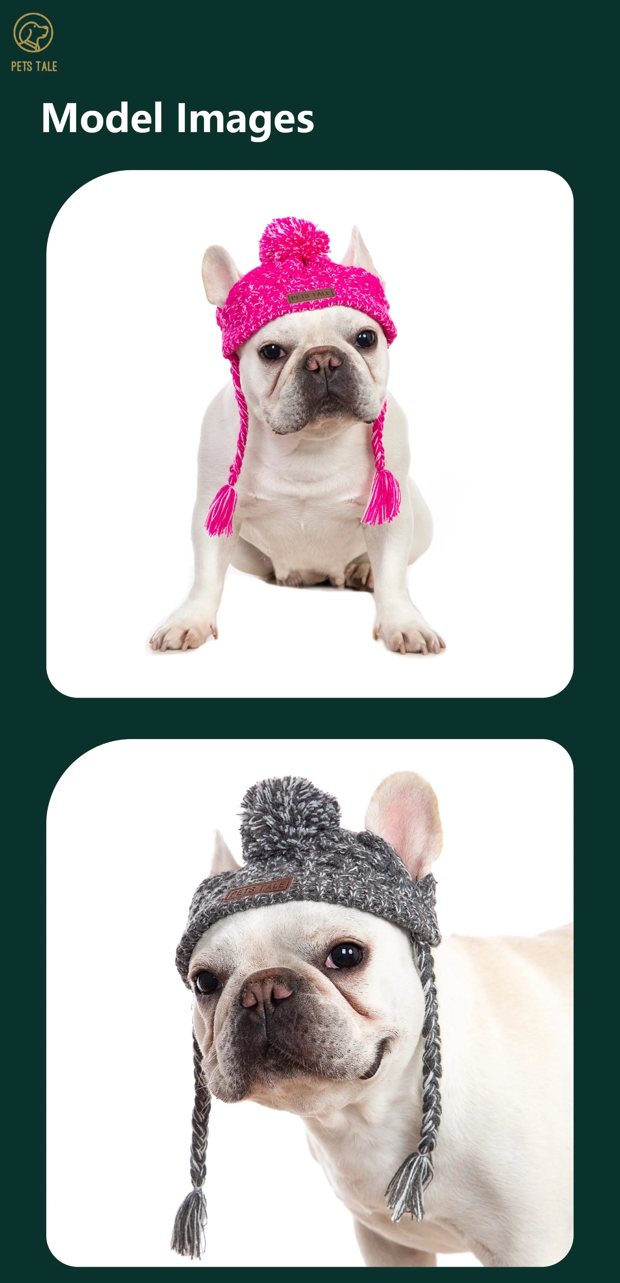 Winter Knitted Dog Hat – Warm, Windproof Pet Headwear