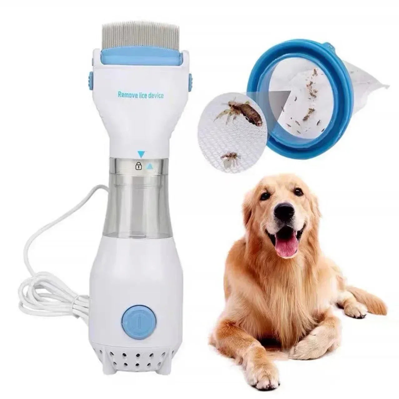 Pet Electric Lice Grabber Comb – Multifunctional Flea & Lice Removal Tool for Dogs & Cats | Safe Physical Pest Killer & Hair Cleaner