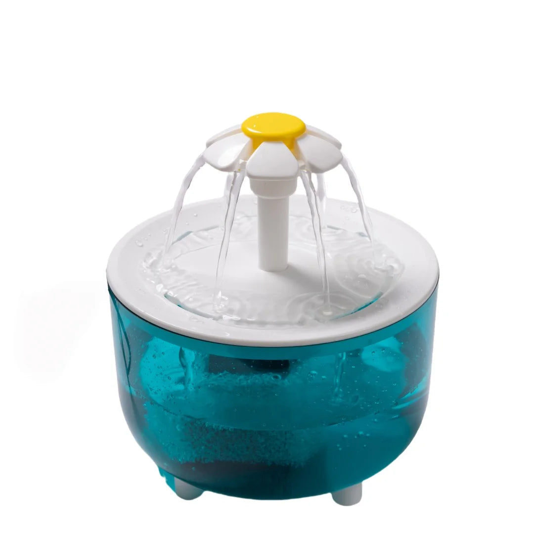 Cat Flower Water Fountain – Silent USB-Powered Pet Water Dispenser with Filter for Cats & Small Dogs