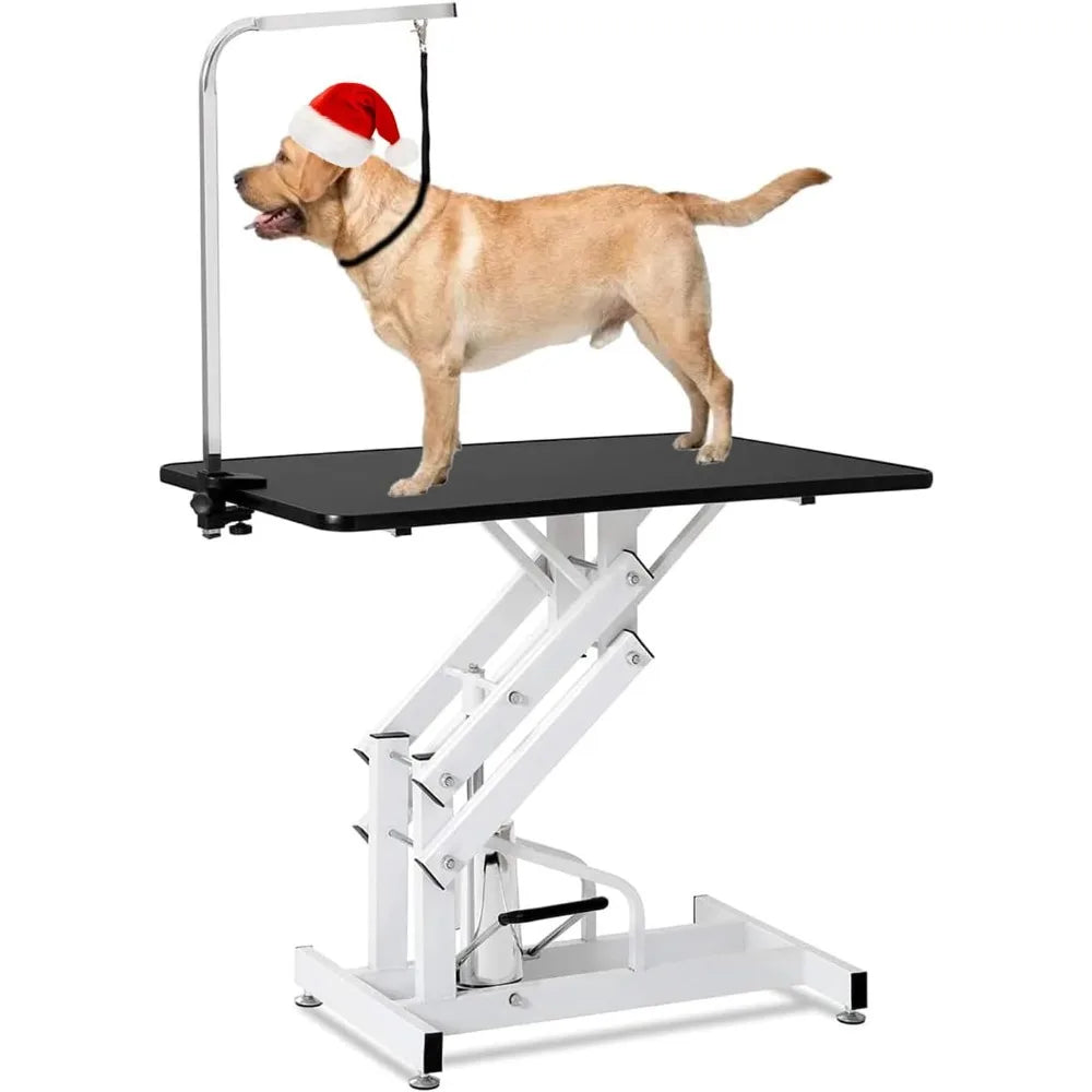 Hydraulic Dog Grooming Table – Heavy Duty Adjustable Table for Large Dogs (330 lbs Capacity)