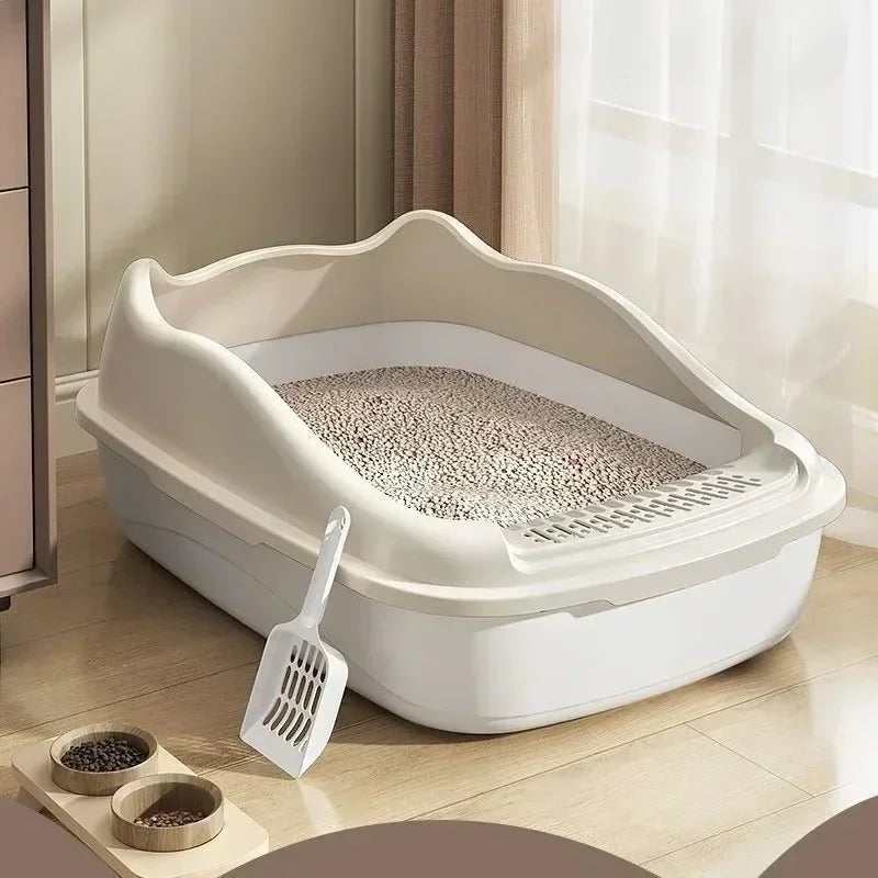 Small Cat Litter Box – Compact Pet Sandbox for Kittens with Anti-Splash Design