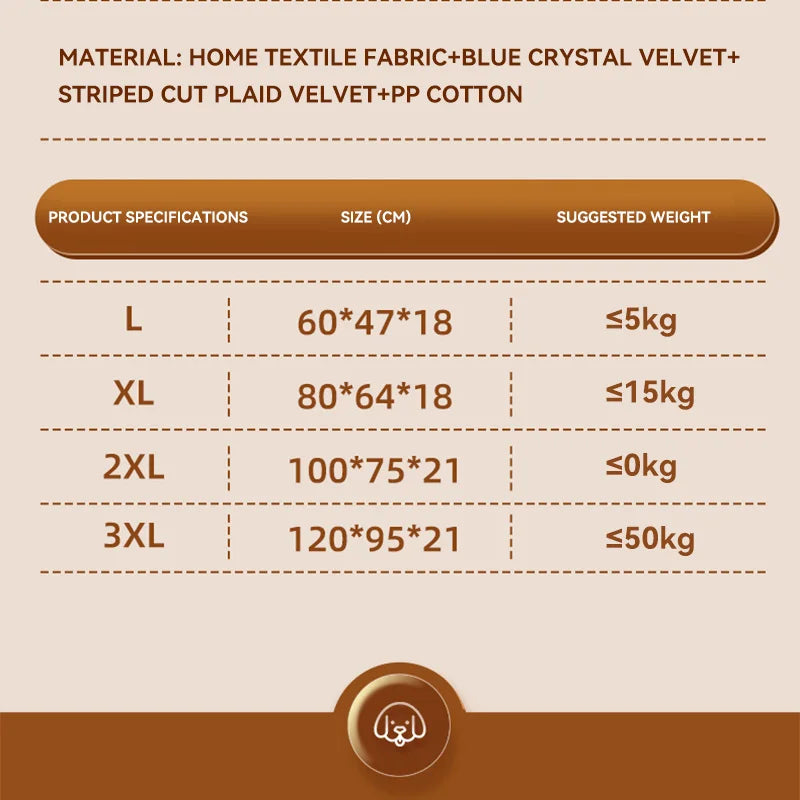 HOOPET Pet Bed Mat – Warm Sleeping Nest for Small to Large Dogs & Cats