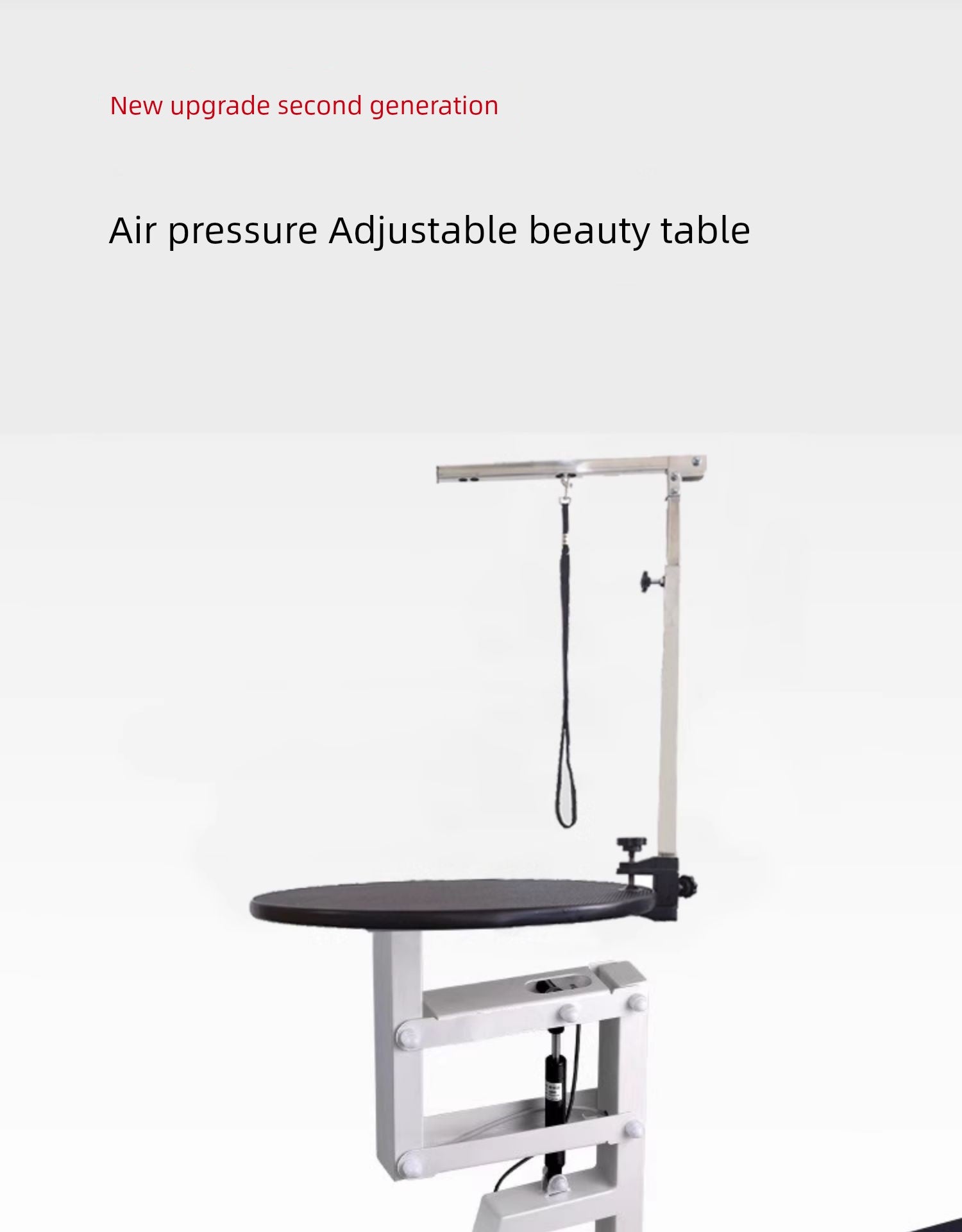 Adjustable Hydraulic Pet Grooming Table – Rotating Round Beauty Table for Small & Medium Dogs & Cats