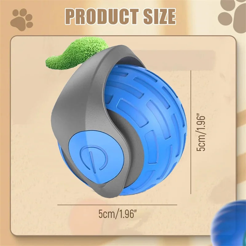 Smart Interactive Cat Toy Ball – USB Rechargeable Rolling Teaser