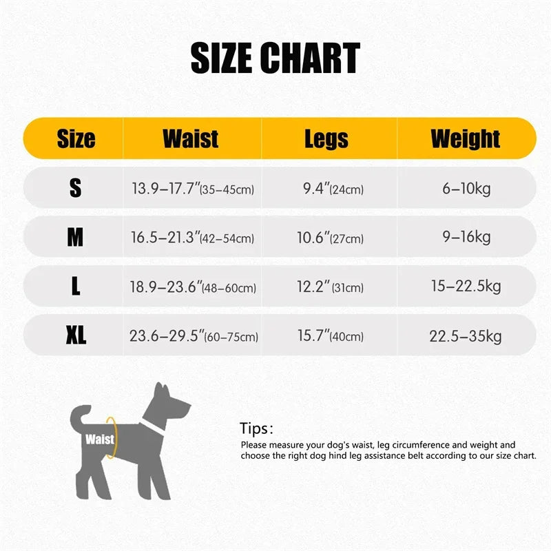Adjustable Dog Lift Harness – Soft Padded Rear Leg Support for Senior, Injured & Disabled Large Dogs
