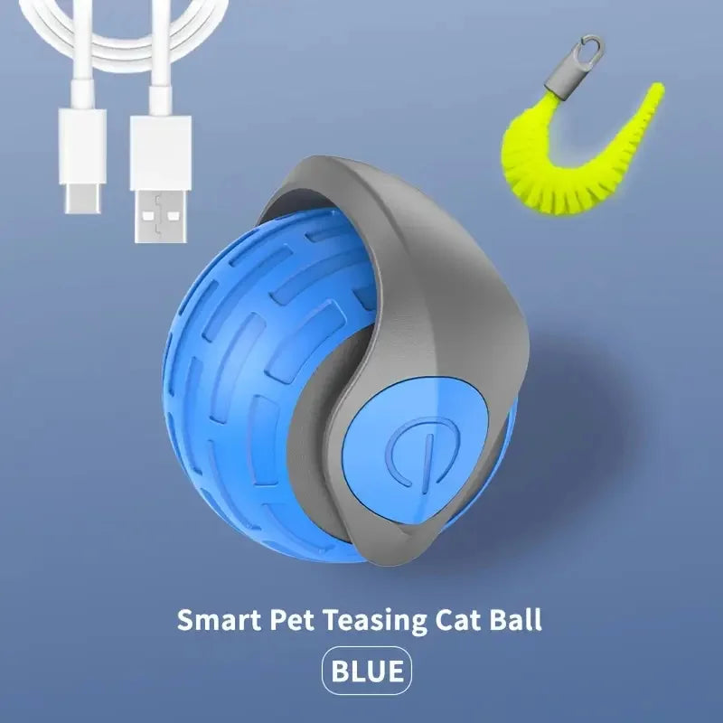 Smart Interactive Cat Toy Ball – USB Rechargeable Rolling Teaser