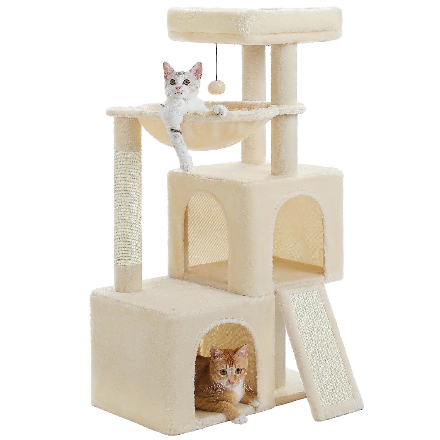 Luxury Cat Tree – Multi-Level Tower with Condos, Hammock & Scratching Posts
