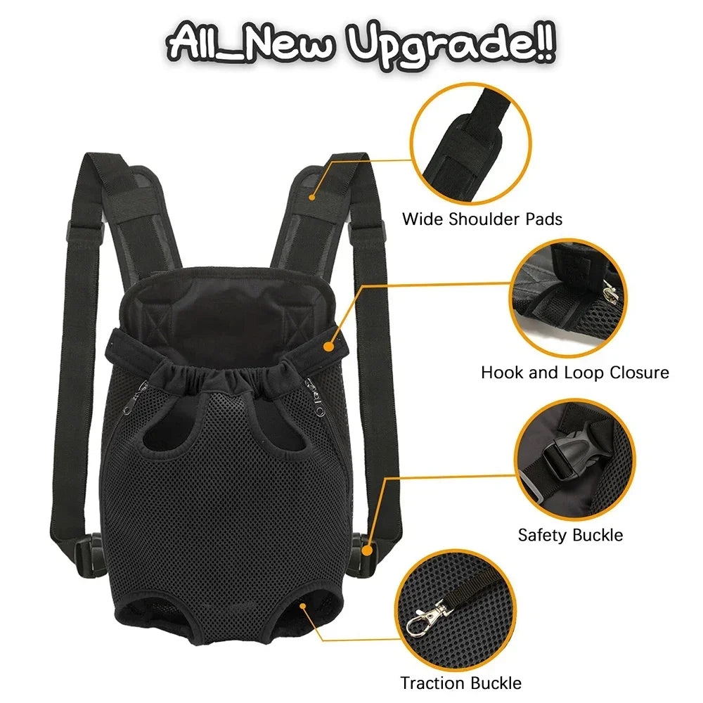 Outdoor Camouflage Dog Backpack – Breathable Pet Carrier for Travel & Transport