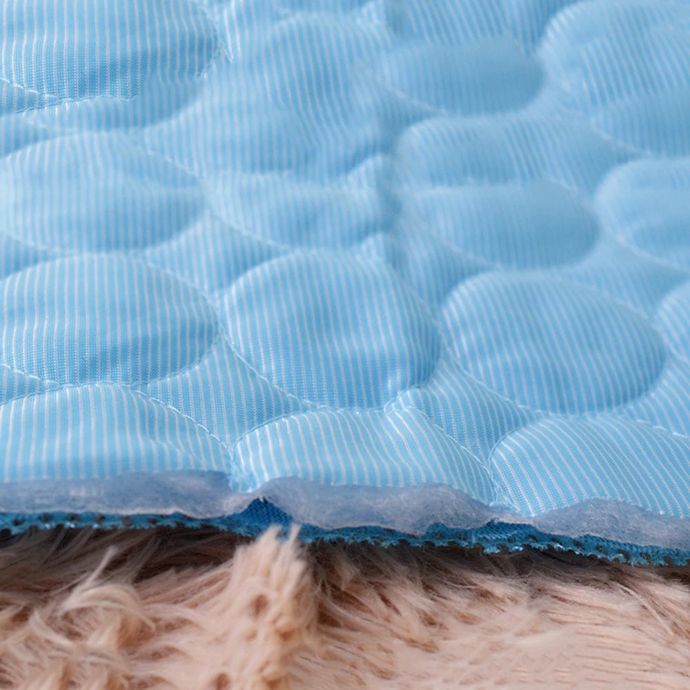 Cool Ice Silk Pet Cooling Mat – Moisture-Proof Summer Sleeping Pad for Dogs, Cats & Small Animals (5 Sizes Available)