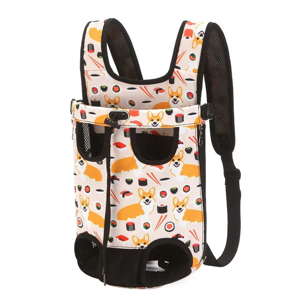 Outdoor Camouflage Dog Backpack – Breathable Pet Carrier for Travel & Transport