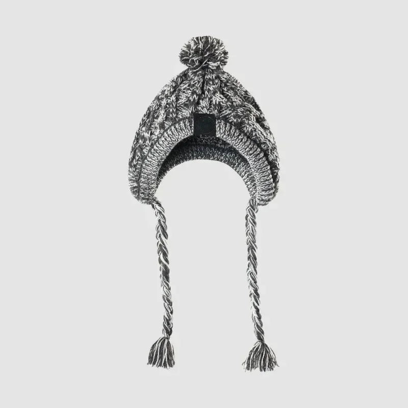 Winter Knitted Pet Hat – Warm Woolen Cap with Fur Ball for Cats & Dogs