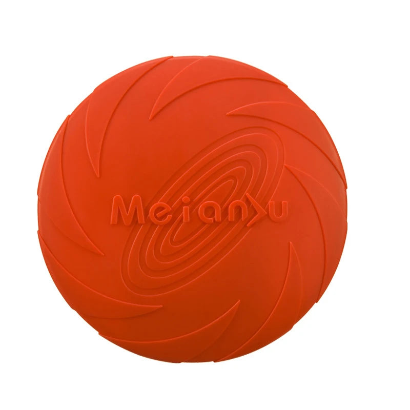 Silicone Flying Disc Dog Toy – Durable, Chew-Resistant Interactive Toy for Outdoor Play and Training