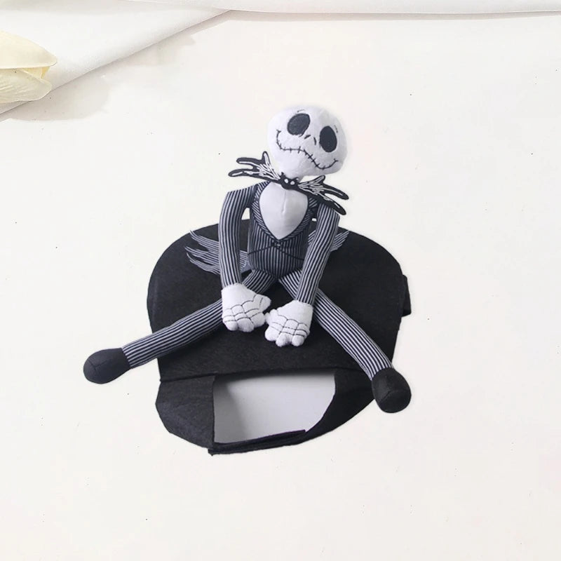 Halloween Rider Dog Costume – Skeleton Doll Outfit for Small & Medium Dogs
