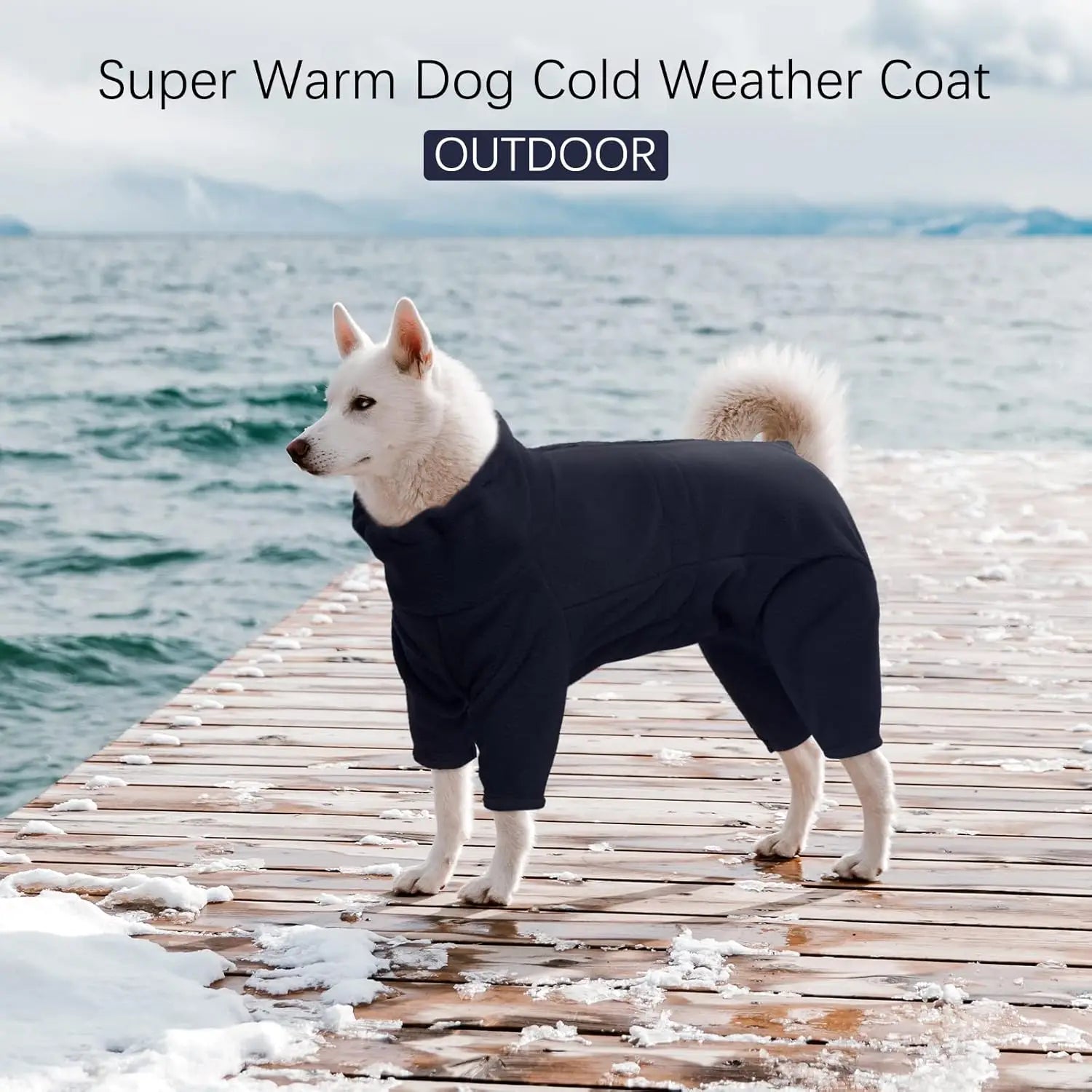 ATUBAN Dog Winter Coat – Soft Fleece Warm Pullover Jacket for Cold Weather