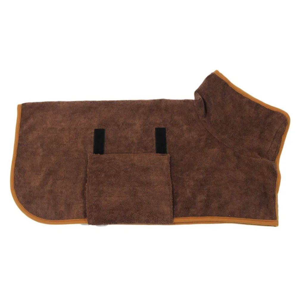 Dog Bathrobe – Quick-Dry Absorbent Towel Robe for Small, Medium & Large Dogs