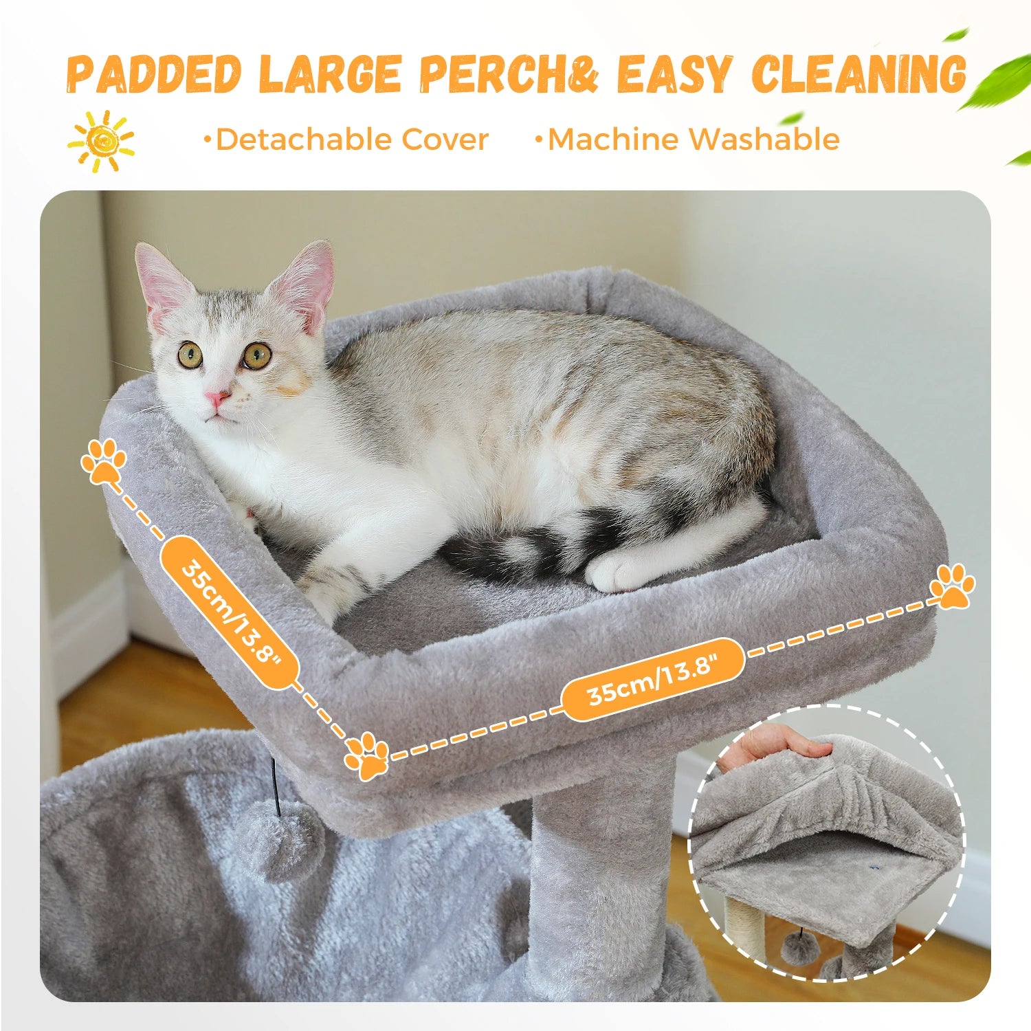 Large Multi-Level Cat Tree – Indoor Cat Tower with Condos, Scratching Pads & Toys