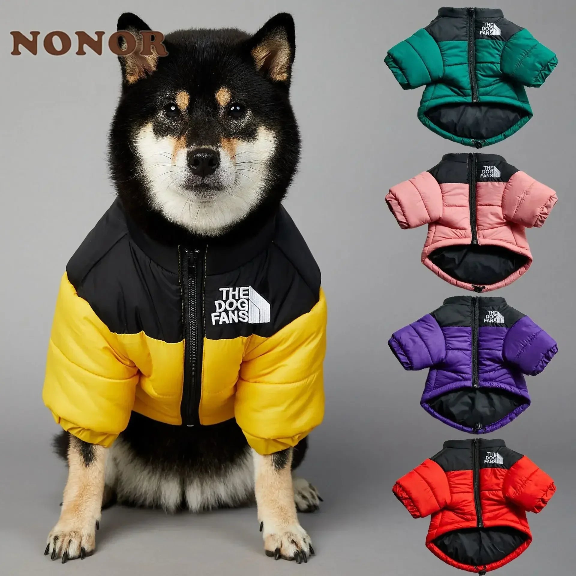 . Dog Fans Winter Pet Down Jacket – Thick Warm Coat for Small & Medium Dogs