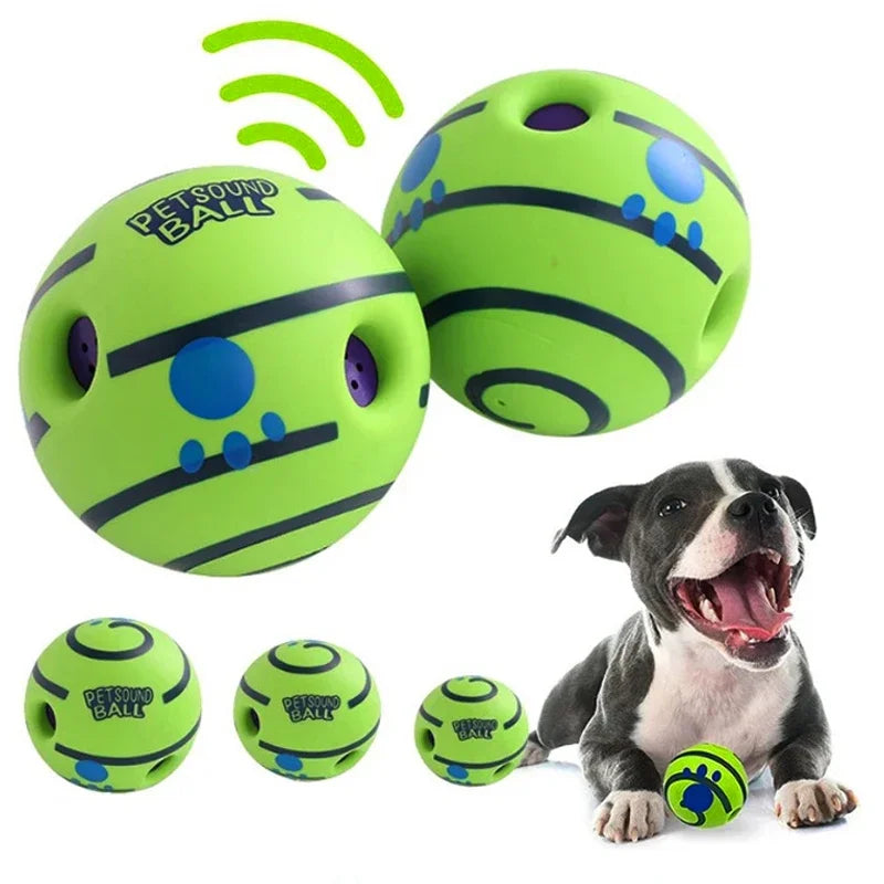Wobble Wag Giggle Glow Ball – Interactive Dog Toy with Fun Giggle Sounds | Motion-Activated Play Ball for Day & Night Pet Fun
