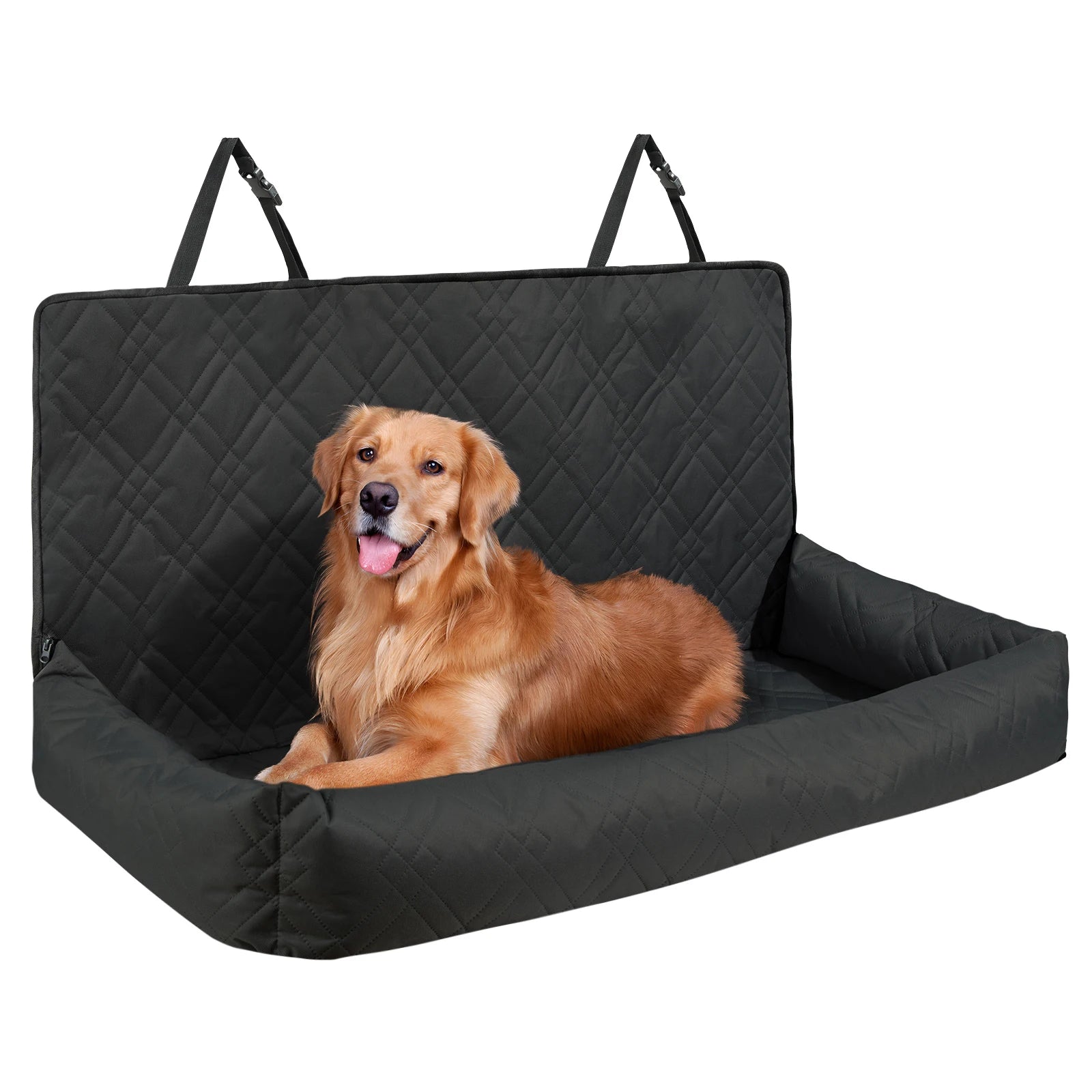 SucceBuy Dog Car Seat – Waterproof Booster Seat & Travel Bed for Medium & Large Dogs