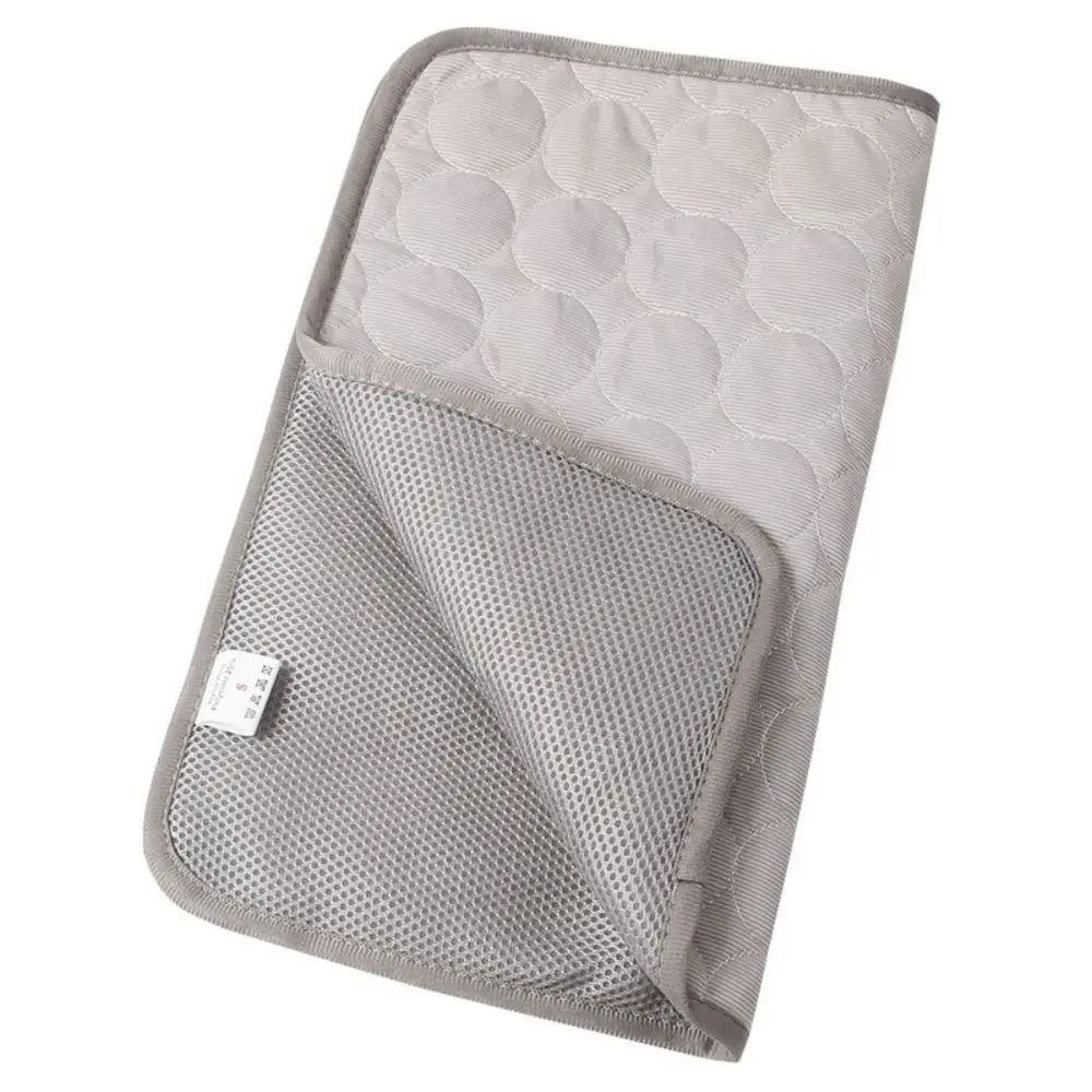 Cool Ice Silk Pet Cooling Mat – Moisture-Proof Summer Sleeping Pad for Dogs, Cats & Small Animals (5 Sizes Available)