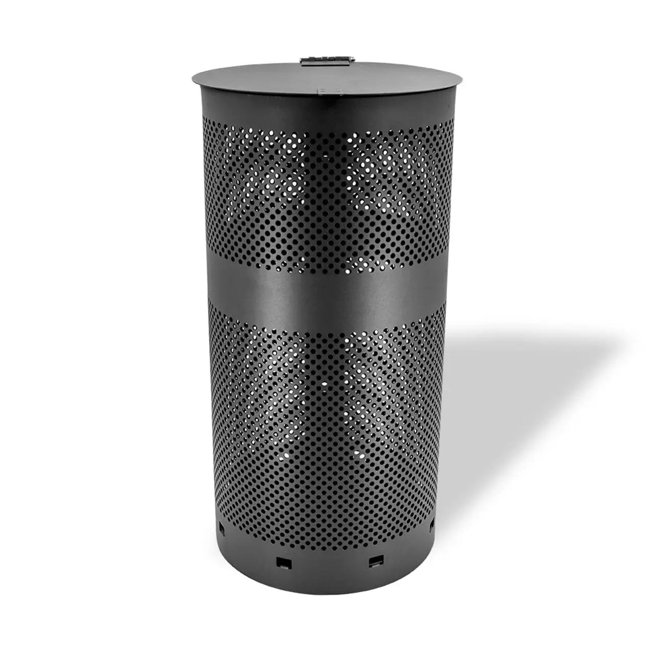 Round 10-Gallon Outdoor Dog Waste Station Replacement Can – Rust-Free, Powder-Coated Commercial Aluminum