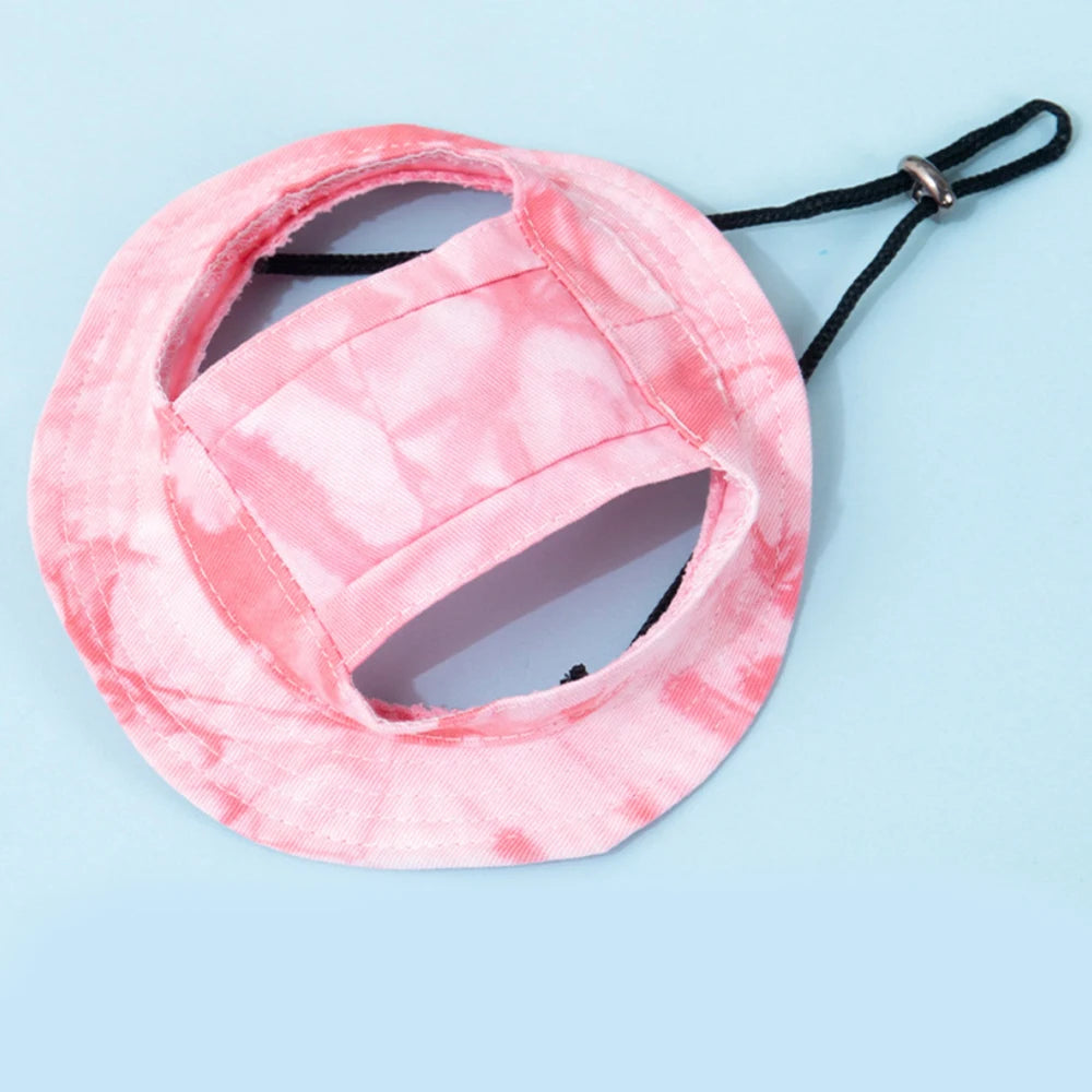 Pet Baseball Cap – Adjustable Summer Hat with Ear Holes for Small & Medium Dogs & Cats