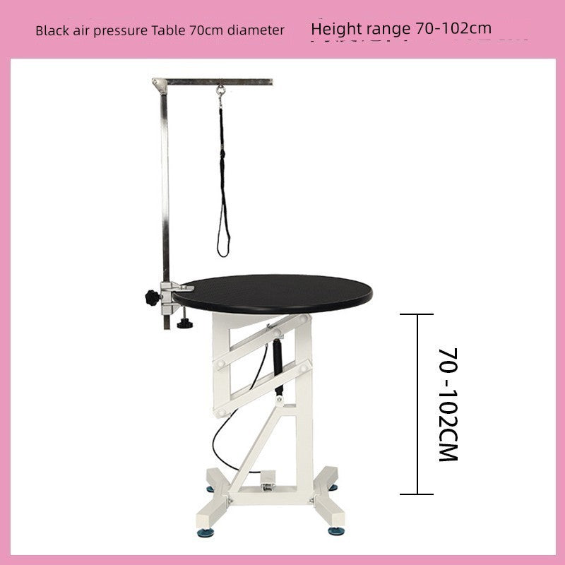Adjustable Hydraulic Pet Grooming Table – Rotating Round Beauty Table for Small & Medium Dogs & Cats