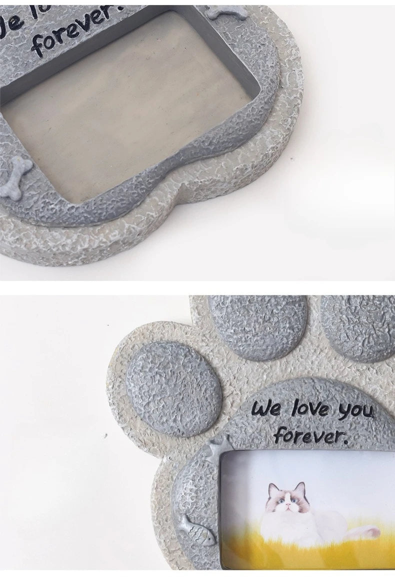 Pet Memorial Gifts for Dogs Cat, Pet Grave Markers with Photo Frames, Loss of Dog Sympathy Gift, Death Sympathy Bereavement