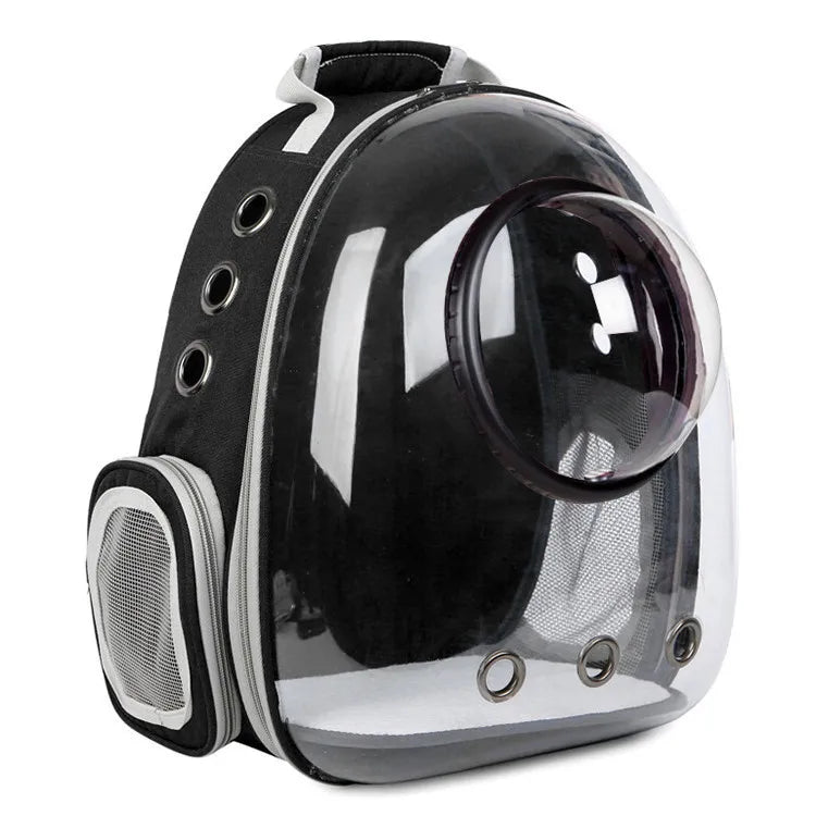 Pet Capsule Backpack – Transparent Cat & Dog Carrier Bag