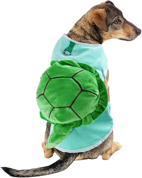 Turtle Dog Costume – Soft Fleece Halloween Outfit for Dogs & Cats