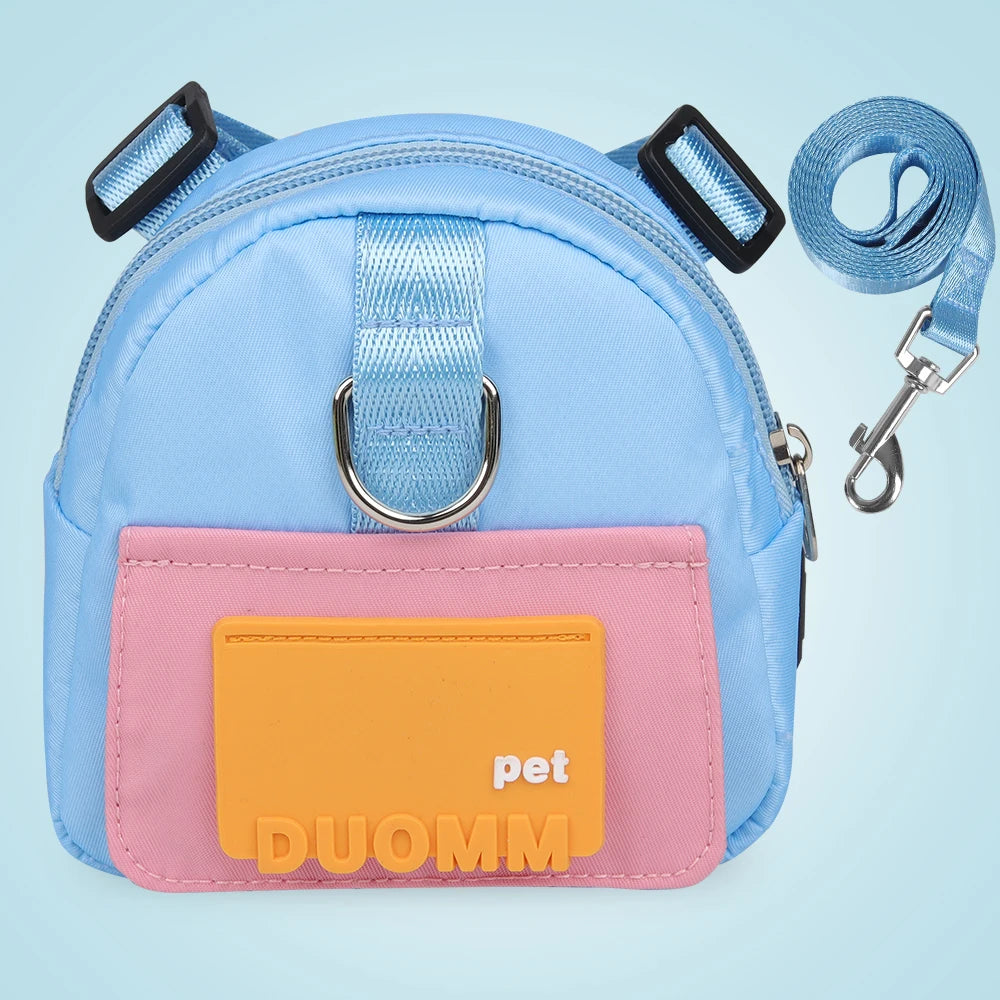 Dog Leash Backpack – Outdoor Travel Self-Leash Bag for Dogs