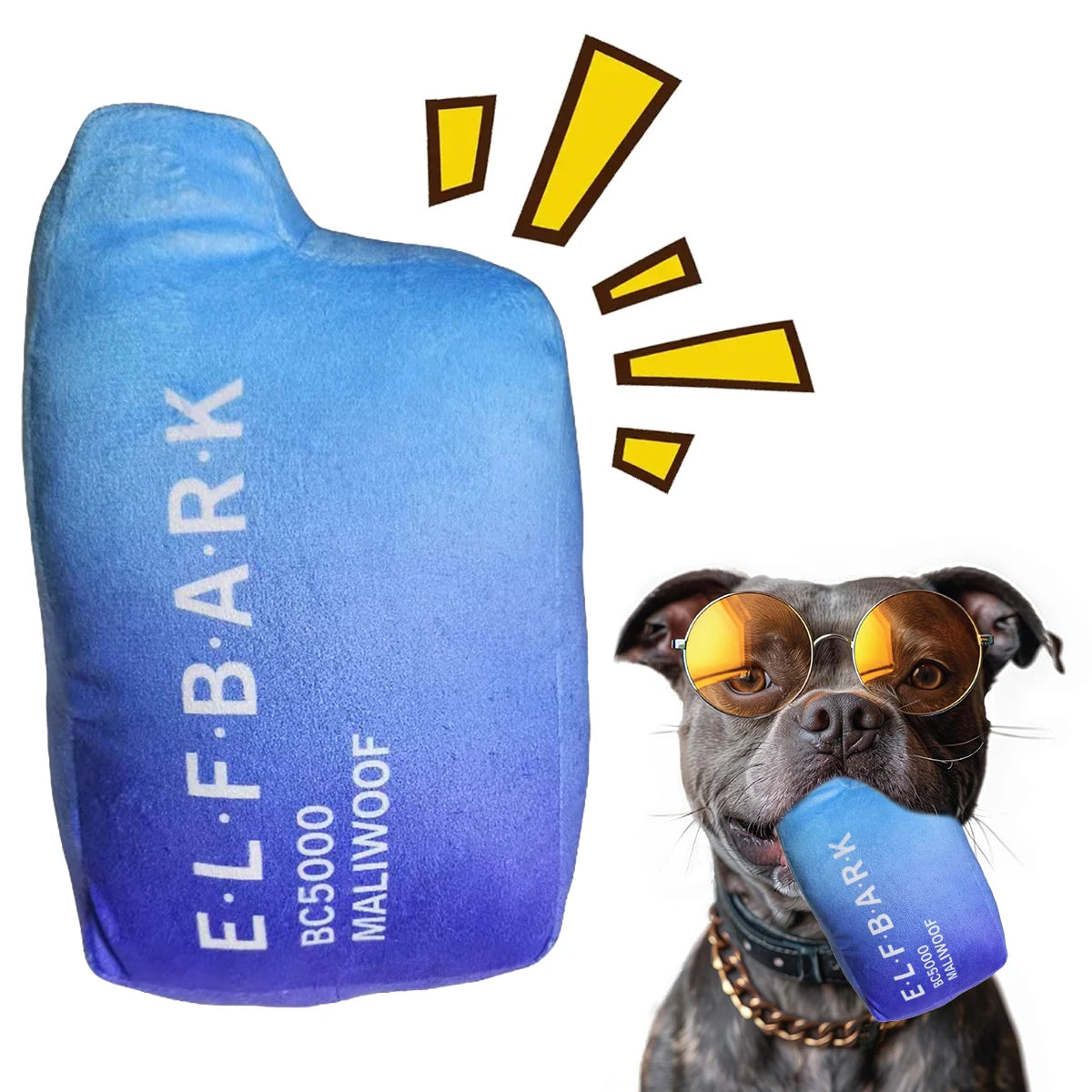 Funny Squeaky Dog Toys – Cute Parody Plush Toys for Small, Medium & Large Dogs