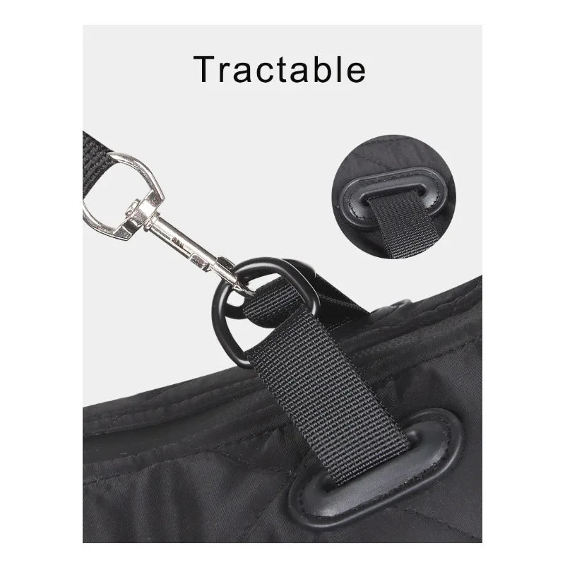 Winter Dog Down Jacket – Waterproof Reflective Coat with High Collar for Medium & Large Dogs