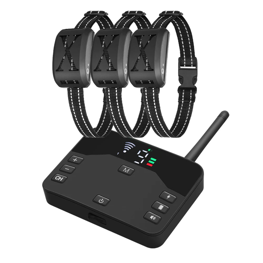 2-in-1 Wireless Dog Fence & Training Collar – Rechargeable Remote with Beep, Vibration & Shock Modes