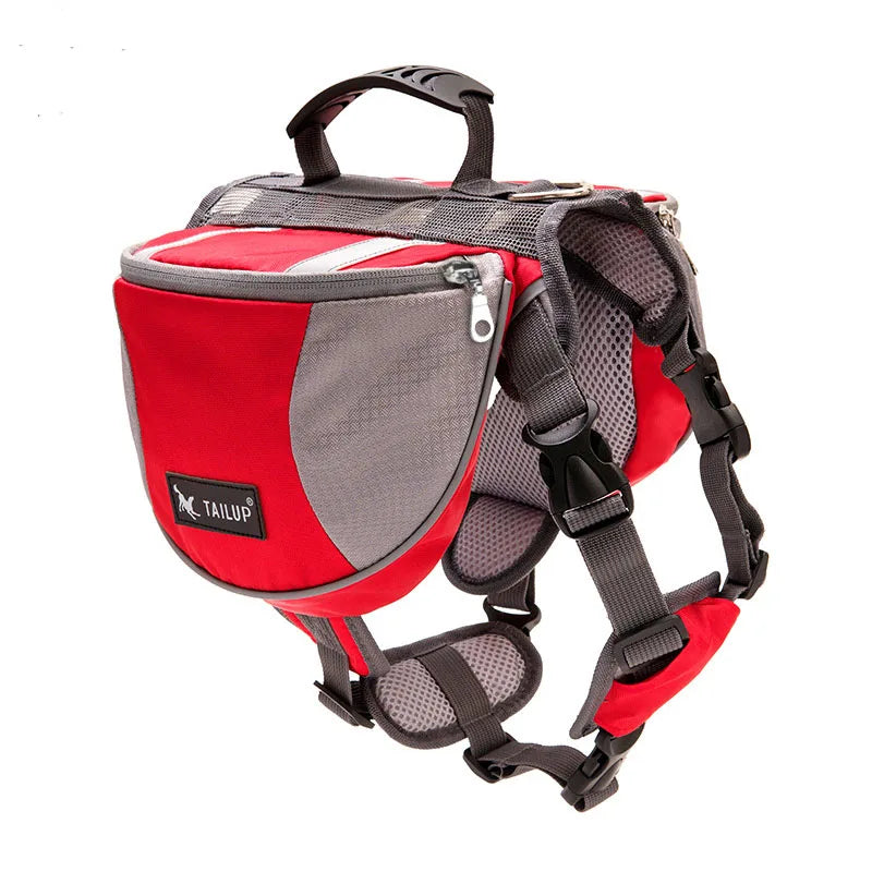 Portable Dog Training Backpack – Reflective Travel Snack Storage Bag