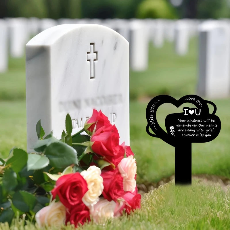 Acrylic Pet Memorial Garden Stake – Outdoor Cemetery Gravestone for Dog & Cat Remembrance