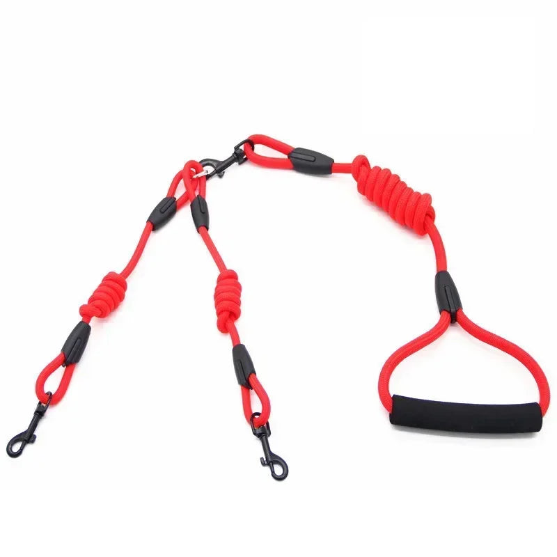 Double Dog Leash Coupler – No-Tangle Nylon Lead for Small Dogs Like Chihuahuas